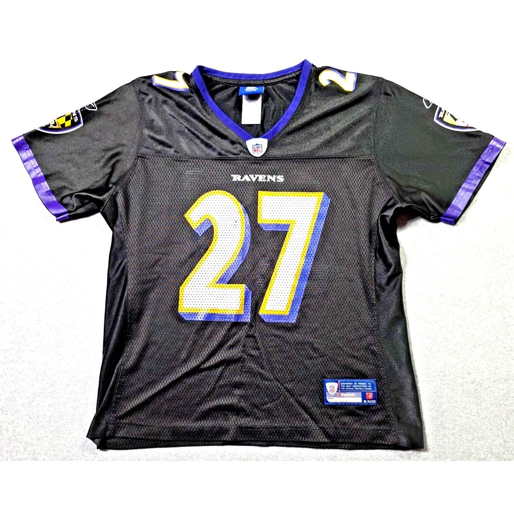 Ray Rice #27 Baltimore Ravens Reebok On Field Jersey Stitched Womens Large Black